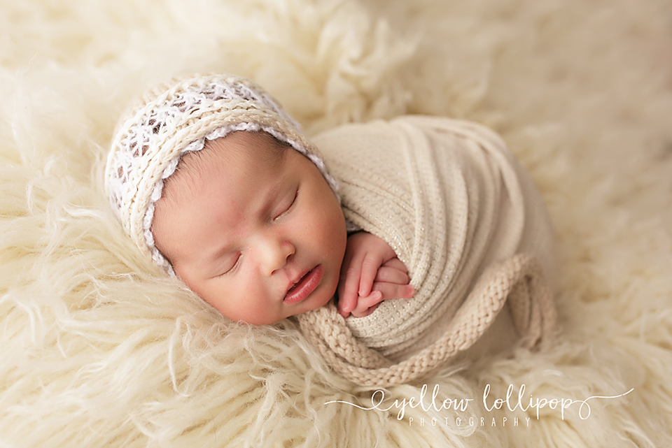 princeton NJ newborn photos swaddled baby