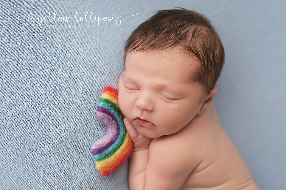 rainbow baby newborn photography nj