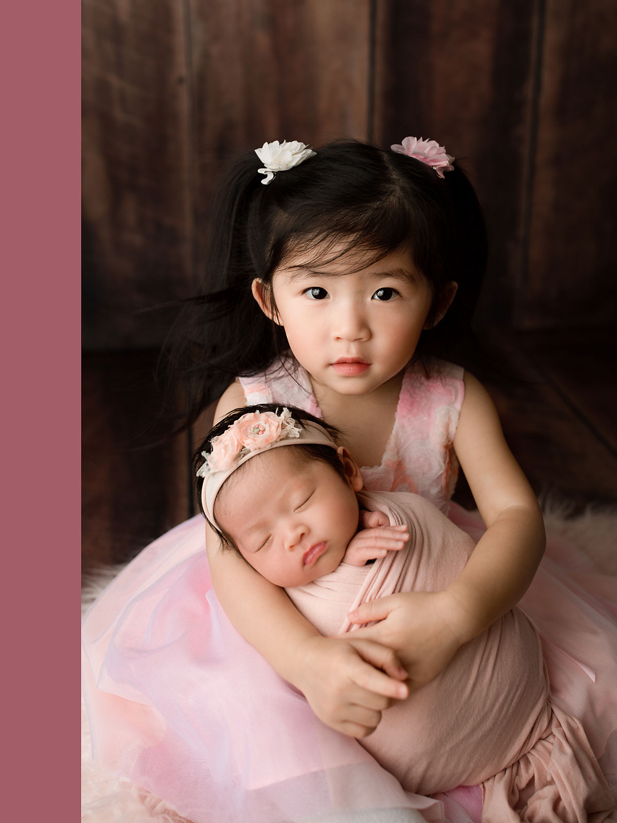 newborn session with an older sibling