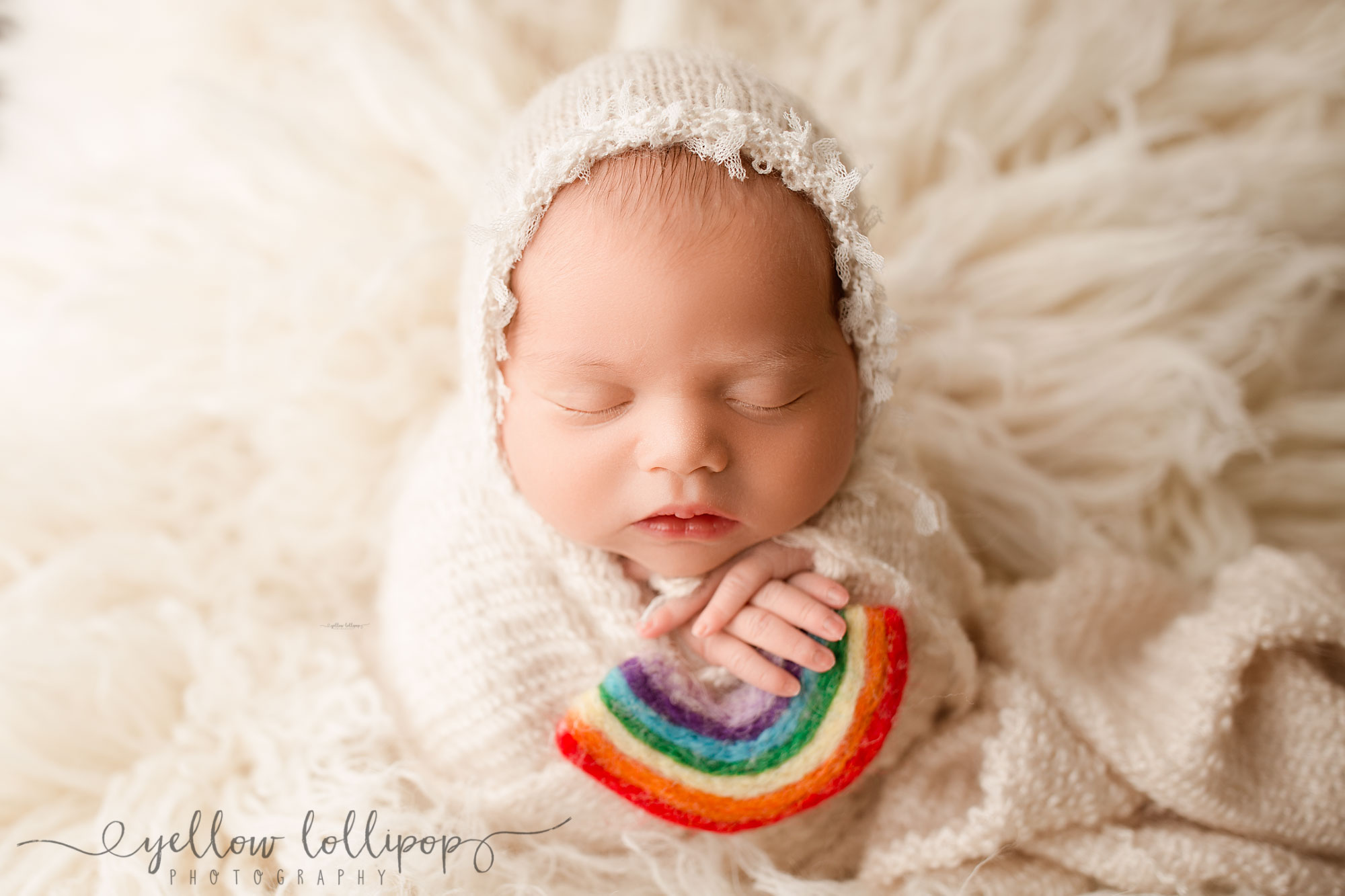 morris county rainbow baby photo session baby in a bucket