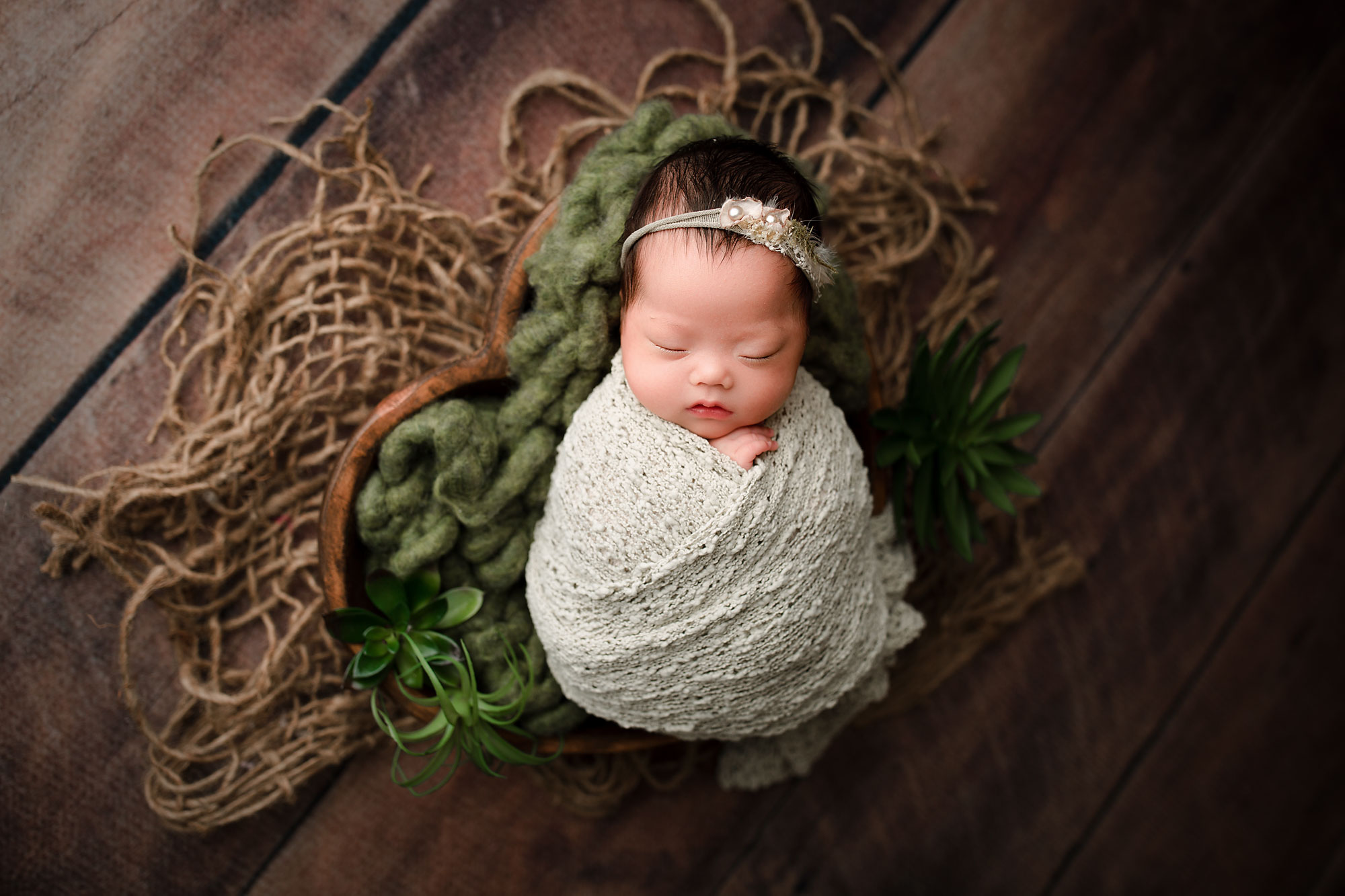 Bergen County NJ Newborn Photography baby girl in a heart shaped prop