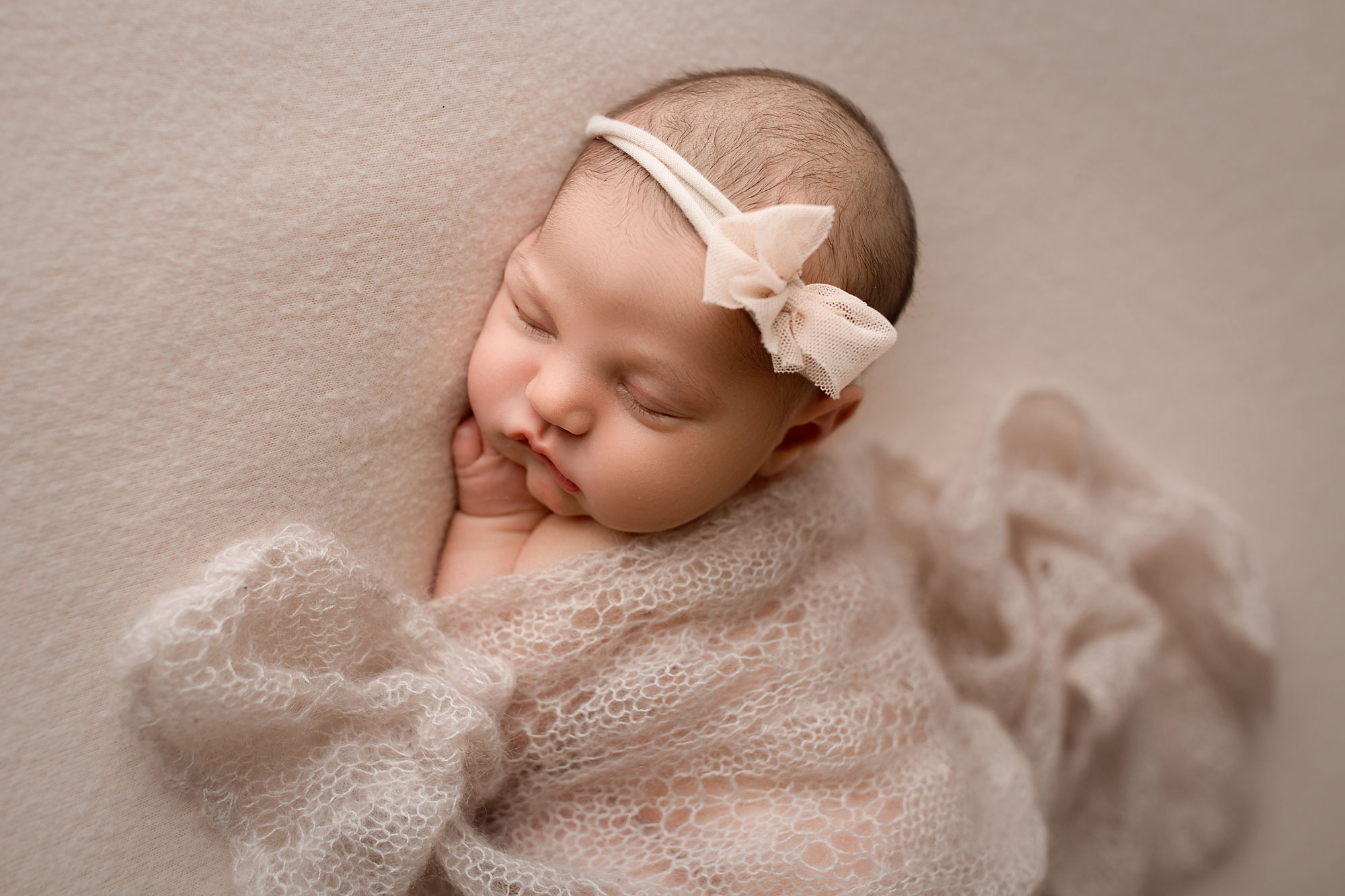 sleeping newborn Hunterdon county NJ baby photography session 