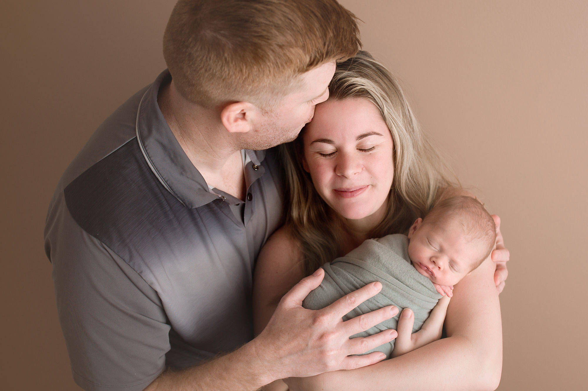 Somerset NJ Newborn Photography baby boy with parents 