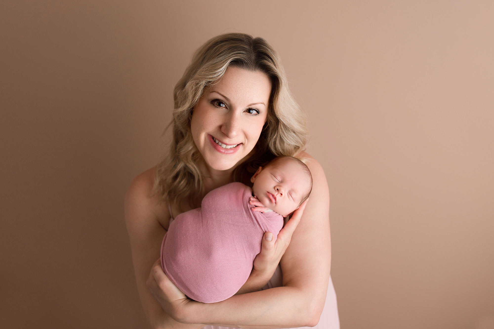 Newborn Photography Hillsborough NJ mom with a newborn baby girl
