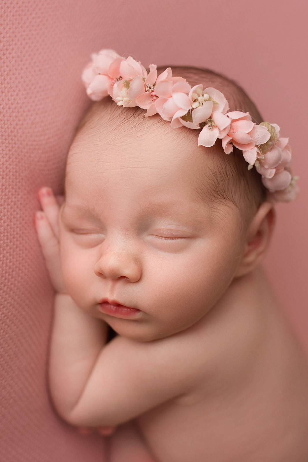 Newborn Photography Hillsborough NJ baby girl sleeping 