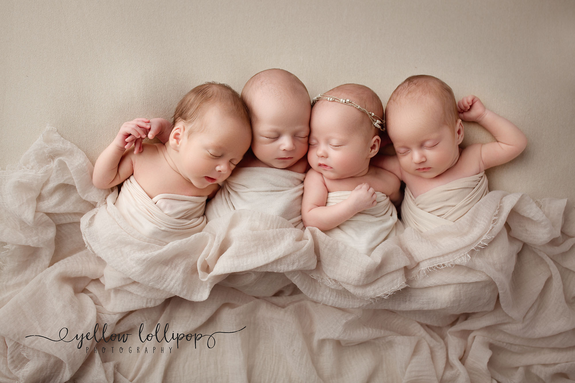 Quadruplets Newborn Photography Session NJ