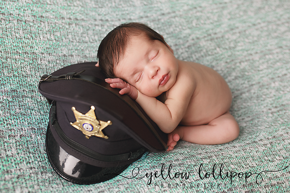 newborn police and military photography ideas