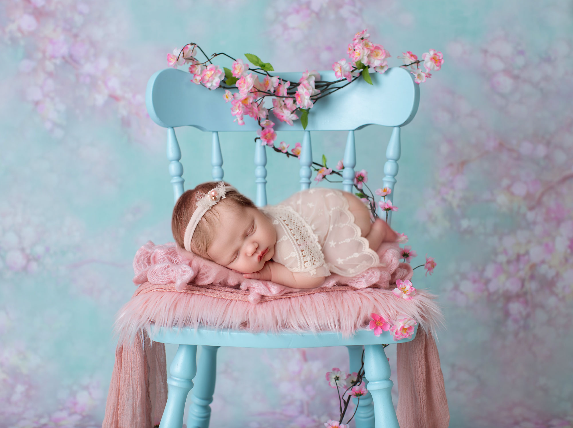 best newborn photographer morris county nj sleeping baby girl