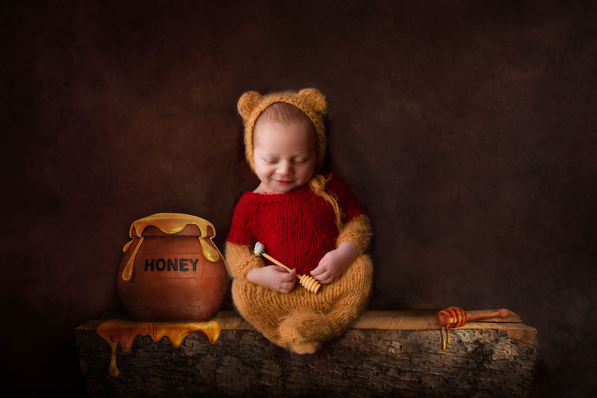 winnie the pooh newborn photo session nj
