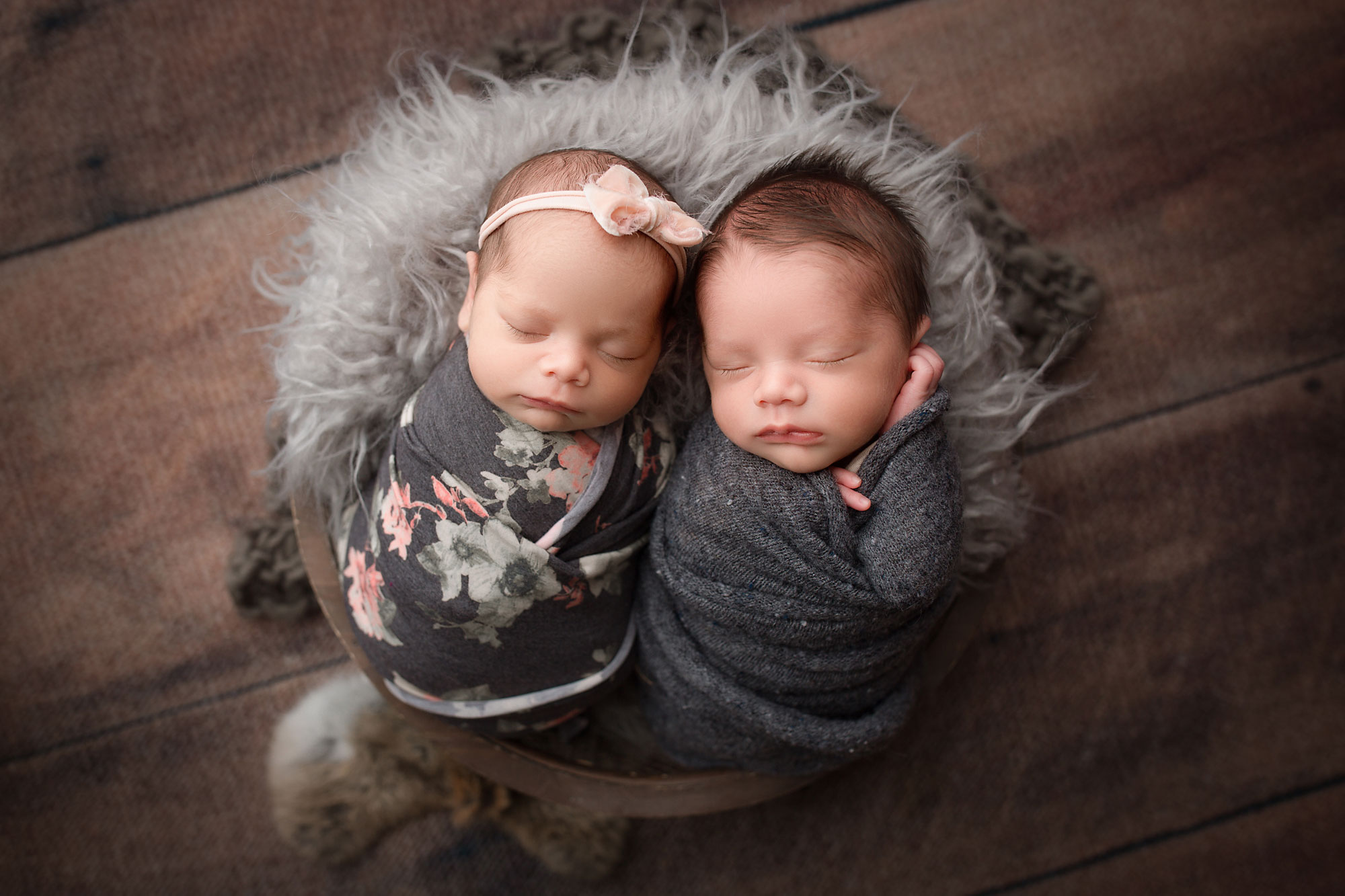 hunterdon county nj newborn sessions. twins sleeping together
